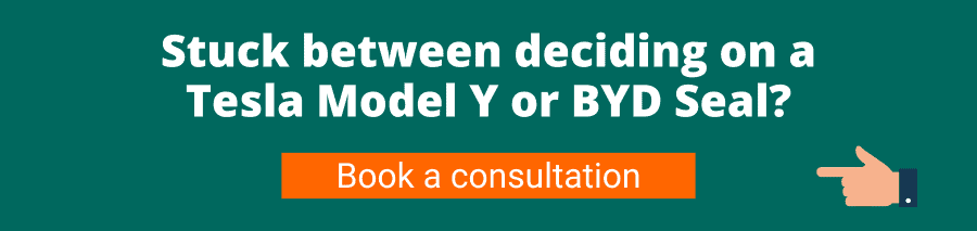Stuck between deciding on a Tesla Model Y or BYD Seal? Book your FREE consultation with a Vehicle Specialist now